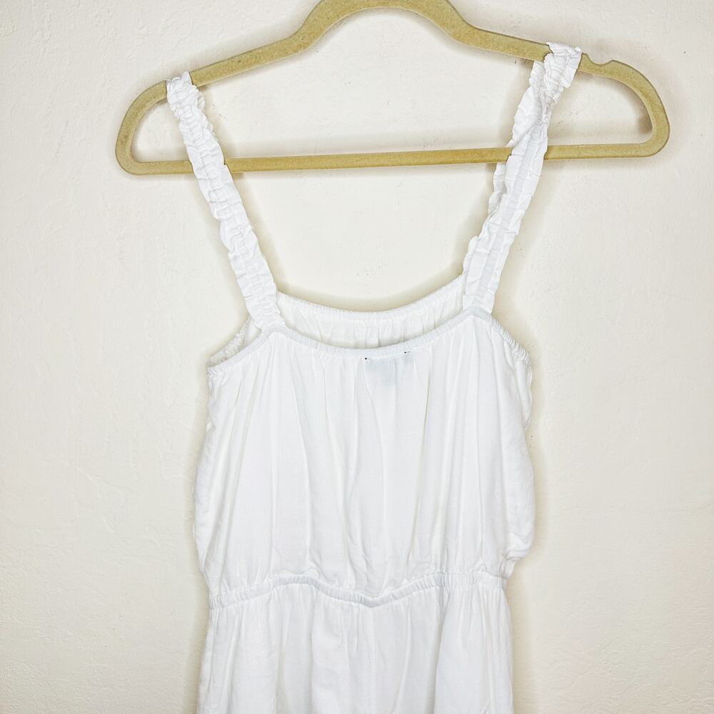 Express White Floral Eyelet Lace Trim Sleeveless Romper Playsuit XS - Picture 10 of 14